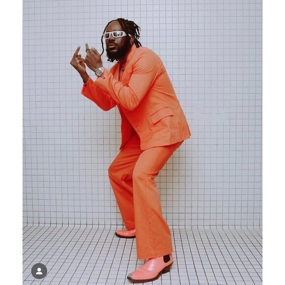 Bobblehaus x Dave & Busters Collab Signature Cotton Suit Jacket Bright Orange Me - Picture 2 of 12